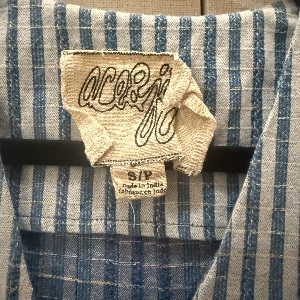 Ace & Jig Blue Striped Blouse - Picture 3 of 3